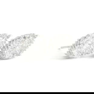 GIA Round Diamond Stud Earrings 14K White Gold 4-Prong Baskets, 3.03 CTW: GIA Round Diamond Stud Earrings 14K White Gold 4-Prong Baskets, 3.03 CTW These are gorgeous diamond stud earrings! Please let us know if you have any questions. Diamonds: 2 round brilliant cuts, 3.03