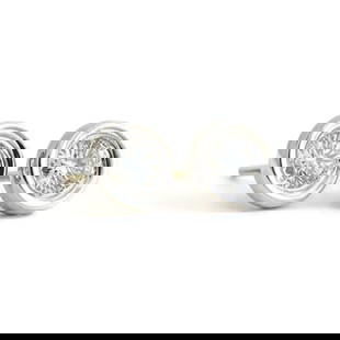 Round Diamond Bezel Stud Earrings Two-Tone 14K White Yellow Gold .52 CTW, 1.23 G: Round Diamond Bezel Stud Earrings Two-Tone 14K White Yellow Gold .52 CTW, 1.23 Gr These are gorgeous diamond earrings! Priced to sell! Please let us know if you have any questions. Diamonds: 2 rounds,