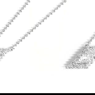GIA Princess Diamond Square Halo Pendant Necklace 14K White Gold, 1.00 CTW: GIA Princess Diamond Square Halo Pendant Necklace 14K White Gold, 1.00 CTW Make a statement with this gorgeous diamond necklace. Please let us know if you have any questions. Diamonds: 1.00 ctw; 1 pri