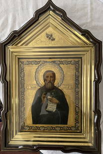 Saint Timothy of Ephesus: №Icon 19 *** ABOUT THIS ICON *** * TITLE: "Saint Timothy of Ephesus" * SIZE: 35х30 cm/'13.77х11.81 inches' * MEDIUM: wood * HAND PAINTED: Original painting from our collection *