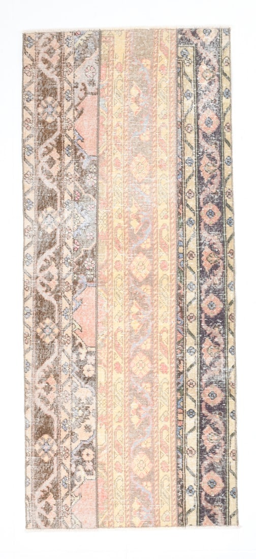 2' x 6' Vintage Turkish Runner Rug - 17406: Title: 2' x 6' Vintage Turkish Runner Rug - 17406 Description: Vintage Turkish Runner Rug Handmade, handwoven with traditional technique. Low pile, soft rug. Rug Condition: Fully cleaned and ready to
