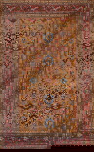 Vegetable Dye Pre-1900 Antique Sultanabad Persian Area Rug 9x12: Title: Vegetable Dye Pre-1900 Antique Sultanabad Persian Area Rug 9x12 Description: A Beautiful Genuine Iran ( Persia ) Sultanabad rug is Hand Knotted by skillful weavers in Iran ( Persia ) with 100%