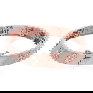 Natural SI/H Diamond Bangle 14k Rose Gold Bracelet Jewelry: Title: Natural SI/H Diamond Bangle 14k Rose Gold Bracelet Jewelry Additional Information: Item Code : SEB-6477, Gold : 25.42gm : 2.81 ct. Diamond(Hi color Si clarity) : Gross Wt. : 25.98 grams Metal P