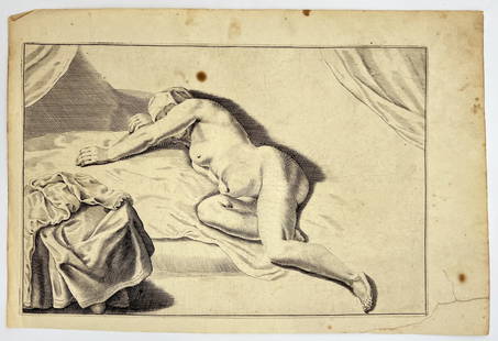 Old Print - Feminine Body Aesthetics - Drawing of Woman - Frederick de Wit: Title/Artist: Old Print - Feminine Body Aesthetics - Drawing of Woman - Frederick de WitMedium: Antique engraving originates from "Lumen Picturae: A Classical Drawing Manual" by Frederick de Wit. The