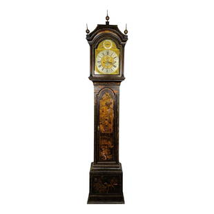 George III Chinoiserie Tall Case Clock, Faux Bois, 18th Century, Tall Case: Title: George III Chinoiserie Tall Case Clock, Faux Bois, 18th Century, Tall CaseDescription: George III Chinoiserie Tall case clock, Grandfather Clock, Faux Bois, 18th Century, Finest Chinoiserie