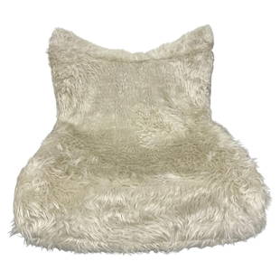 Low Slung Vintage Swivel Chair in New Fur: Title: Low Slung Vintage Swivel Chair in New FurDescription: Low Slung Vintage Swivel chair in New Fur on a Chrome Base. Seat height: 14.5 in. IgXA.Details: Dimensions: Height: 25 in (63.5 cm)Width: