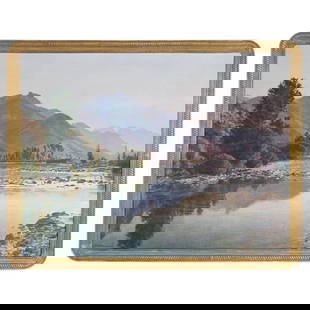 Francisco Nuñez Losada Fine Landscape Oil Painting on Canvas: Francisco Nuñez Losada Fine Landscape Oil Painting on Canvas Offered for sale is a fine oil on canvas of a mountainous landscape with a rocky creek by renowned Spanish artist Francisco Nuñez