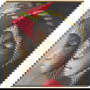 Mexican Artist Mario Lopez Cano Oil Painting on Canvas: Mexican Artist Mario Lopez Cano Oil Painting on Canvas Offered for sale in an original oil on linen canvas by the renowned and well listed Mexican artist Mario Lopez Cano. Wonderful textures and stron