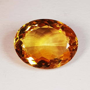 6.02 ctz "AAA Top Color" Natural Golden Citrine: No Reserve! Title: 6.02 ctz "AAA Top Color" Natural Golden Citrine Color/Clarity: Golden / IF Gemstone: Citrine Carat Weights: 6.02 Size: 14.00 x 11.00 x 6.20 Additional Information: Oval / Madeira Sh