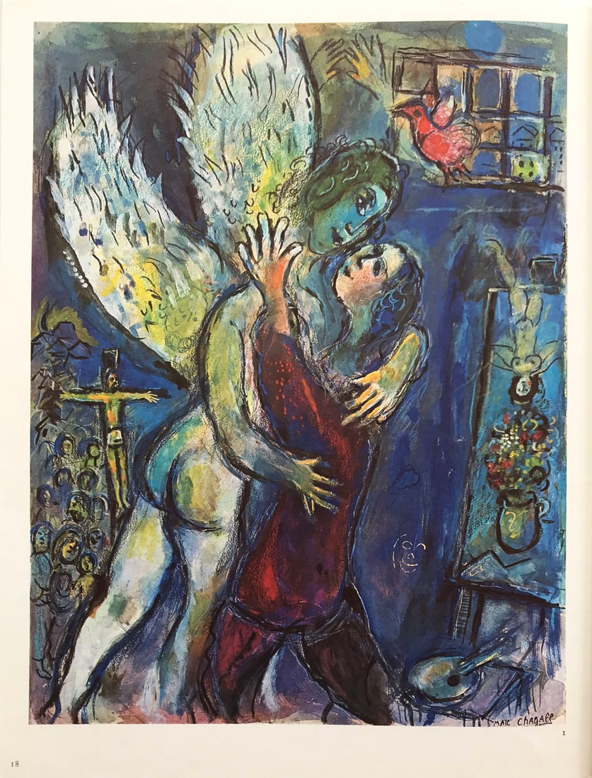 Chagall Lutte de Jacob avec l'Ange DM 01225 Derriere le miroir (1 of 1)