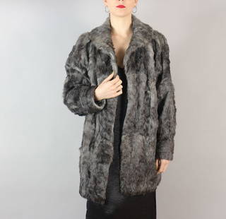 GRAY LAMB FUR COAT EU: XL; US: 20: Title: GRAY LAMB FUR COAT EU: XL; US: 20Dimension: Approximate size- EU: XL; US: 20 : Important details: Length: 90cm/35.43in -Shoulders width:46cm/18.11in -Sleeve Length:62cm/24.41in -Bust size (