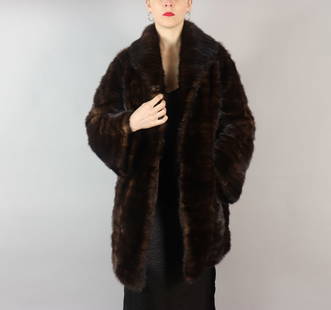 BROWN MINK FUR COAT EU: XL; US: 22: Title: BROWN MINK FUR COAT EU: XL; US: 22Dimension: Approximate size- EU: XL; US: 22 : Important details: Length: 90cm/35.43in -Shoulders width:50cm/19.69in -Sleeve Length:60cm/23.62in -Bust size (