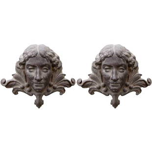 Early 20th Century Cast Iron Fire Dogs - A Pair: This is a brilliant pair of cast iron fire dogs. Made in France in the late 19th Century, this pair will surely add some character to your fireplace or any other room in your home! Measurements: