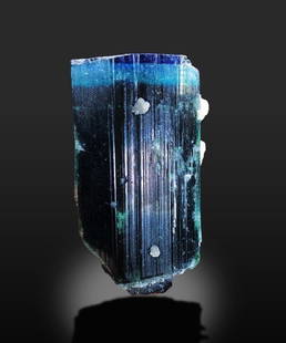 Ultra Fantastic Blue Cap Tourmaline Crystal, Natural Blue Cap Tourmaline, Bi Color Tourmaline: Materials: Blue Cap tourmaline, Crystal, Raw, Tourmaline Description Ultra Fantastic Blue Cap Tourmaline Crystal, Natural Blue Cap Tourmaline, Bi Color Tourmaline Crystal, Tourmaline From Paprock,