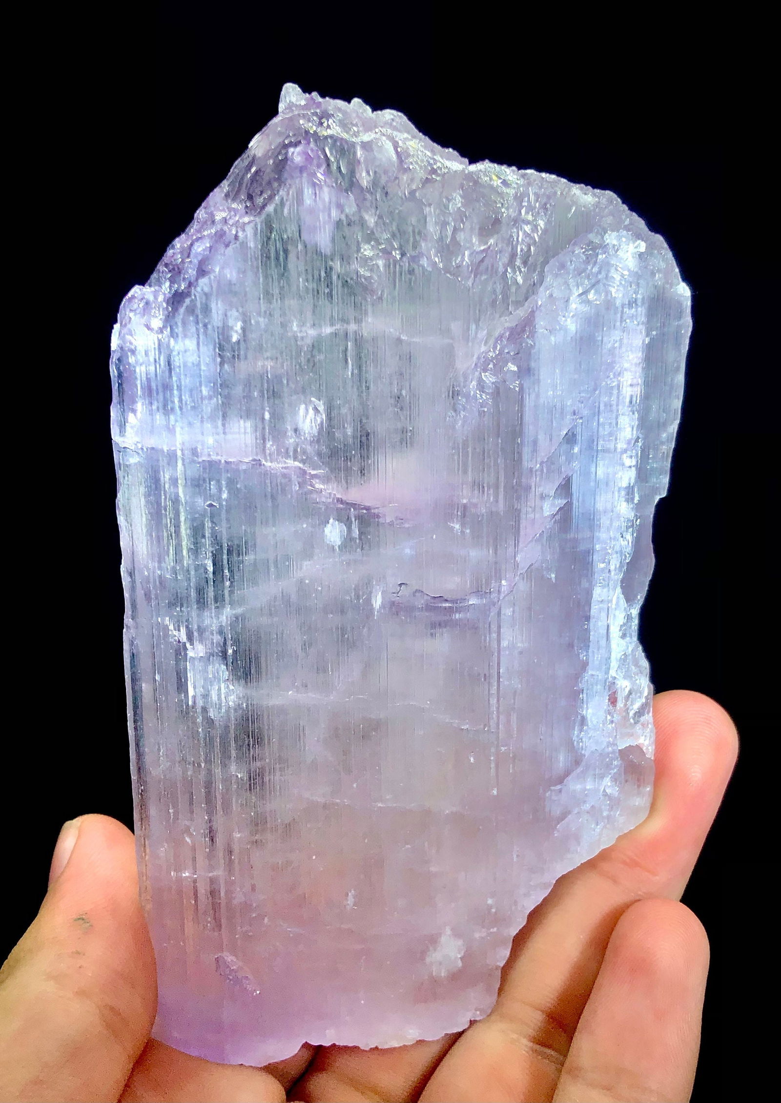 Pink Kunzite Crystal, Natural Kunzite Specimen, Kunzite Stone, Rare Crystal, Raw Kunzite, 358 g (1 of 5)