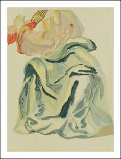Salvador Dali Woodcut, To the Empyrean-Paradise 30: Title: To the empyrean - Paradise 30 Artist: Salvador Dali Country: Spain Medium: Original Woodcut Marks: Not signed or numbered Paper Size: BFK Rives 13.4 x 9.8 inch Printed: 1960 by Les Heures Clair