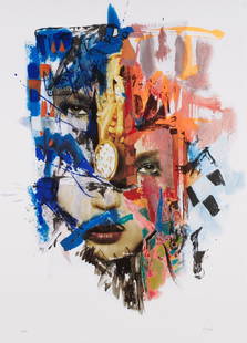 Felipe Alarcón, Cuban, digital print, silkscreen, 2005: Artist: Felipe Alarcón (Cuba, 1966) Title: FantasÃa superpuesta I Date: 2005 Medium: digital print, silkscreen Dimensions: 27.6 x 19.7 in. (70 x 50 cm.) Reserve: $180.00 Shipping: Domestic: Flat