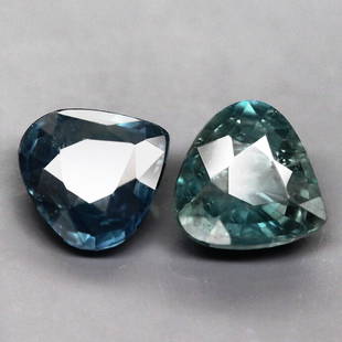 Lot of 2 Natural Unheated Blue 6 Blue Green Sapphire Pear Cut: Title: Lot of 2 Natural Unheated Blue 6 Blue Green Sapphire Pear Cut Gemstones: Sapphire Carat Weight: 1,02 Size/Dimension: 5,1 x 5.1 x 2,6 mm Additional Information: Natural Sapphire Unheated. Transp