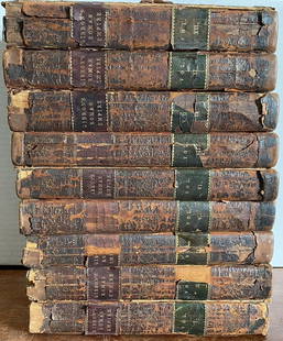 The Rise and Fall of the Roman Empire 9 of 12 Volumes 1815 Leather Maps Gibbon: The Rise and Fall of the Roman Empire 9 Volumes of 12 Volume Set,1815. Includes Volume I, II, IV, V, VI, VII, IX,XI, XII. Leather covers, folding maps. By Edward Gibbon, Esq. Printed in London. Black