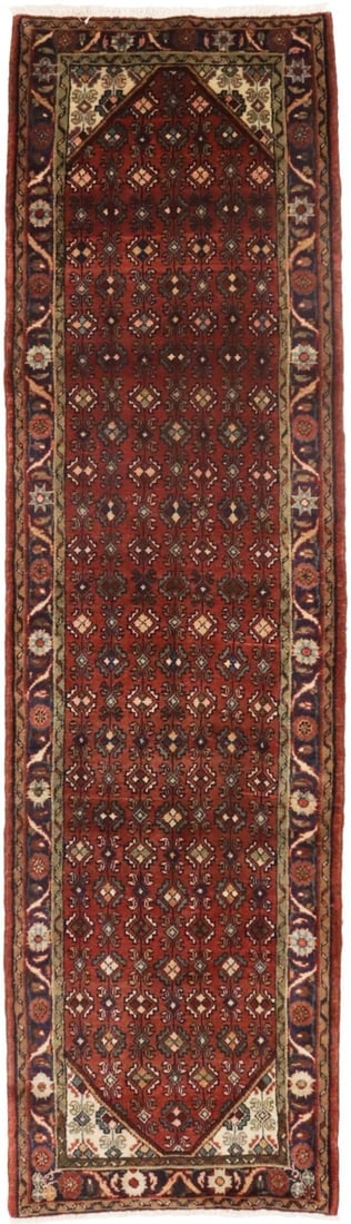Semi Antique Tribal 2'7X9'8 Hamedan Persian Runner Rug (1 of 18)