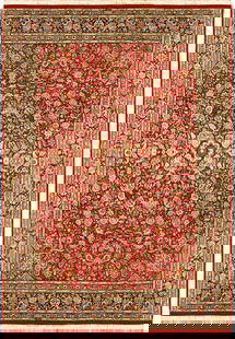 9' x 12' Signed 18/18 hi Quality Pakistani Rug 14333: Title: 6' x 8' Ivory Vegetable Dyed Chobi Rug 73640 Description: Size in Feet: Width: 6' x Length: 8' Size in Inches: Width: 72 in x Length: 96 in Colors: Ivory, Beige Weave: 100% Handmade Pile: 3/8"
