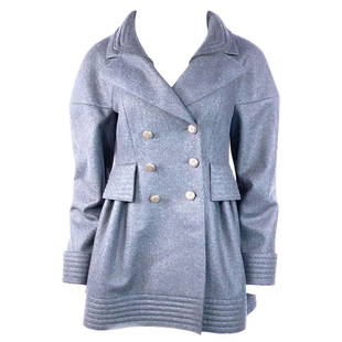 Chanel Navy Wool Short Length Coat Jacket w/ CC Buttons Size 40: Title: Chanel Navy Wool Short Length Coat Jacket w/ CC Buttons Size 40Description: Chanel Navy Wool Short Length Coat Jacket w/ CC Buttons Size 40 Product details: Size FR 40 Double lined w/ Chanel