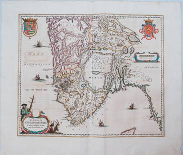 1659 Blaeu Map of Southern Norway -- Dioecesis Stavangriensis, & Partes Aliquot Vicinae, Opera L.: Title: 1659 Blaeu Map of Southern Norway -- Dioecesis Stavangriensis, & Partes Aliquot Vicinae, Opera L. Scavenii, S.S. Cartographer: J Blaeu Year / Place: 1659, Amsterdam Map Dimension (in.): 16.3 X