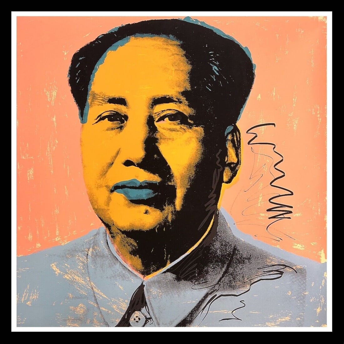 ANDY WARHOL - AFTER - "MAO"-FS#92- from MAO Series 1972 - PROOF- Unsigned Screenprint: Andy Warhol Silkscreen â€œMao" FS# 92- Image from the Mao Series from 1972. Screenprint PROOF. Great colors. I have been buying the Proof Edition pieces for the last 10 years. They are unsigned, a
