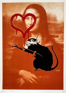 Death NYC Banksy: Title: Death NYC Banksy Publisher: Death NYC Description: Hand signed limited edition giclee on paper Medium: Giclee on paper Dimensions: 12.5 x 17.75 inches Additional Information: Includes COA from