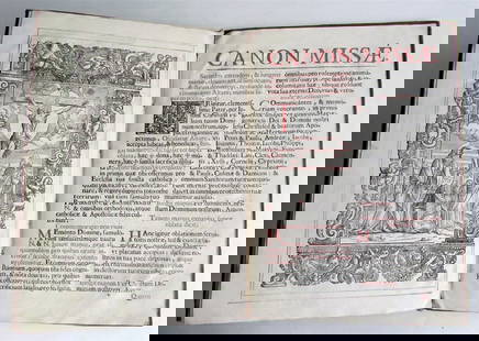 1686 MISSAL antique FOLIO in LATIN Missae propriae sanctorum: Missae propriae sanctorum ordinis eremitarum S. Augustini, Clementis Decimi... Venedig, Balleon ; 1686. Folio: 10 by 14" Original leather binding, decorated in gilt (worn) Good interior condition titl