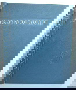 1939 RUSSIAN ILLUSTRATED PHOTO PROPAGANDA BOOK PAGEANT OF YOUTH by A. RODCHENKO: PAGEANT OF YOUTH Design and most photographs by Alexander Rodchenko. Moscow: State Art Publishers, 1939 First edition. Embossed hardcover. Size 8 by 10" Unpaginated (98pp). Blind-embossed coarse blue