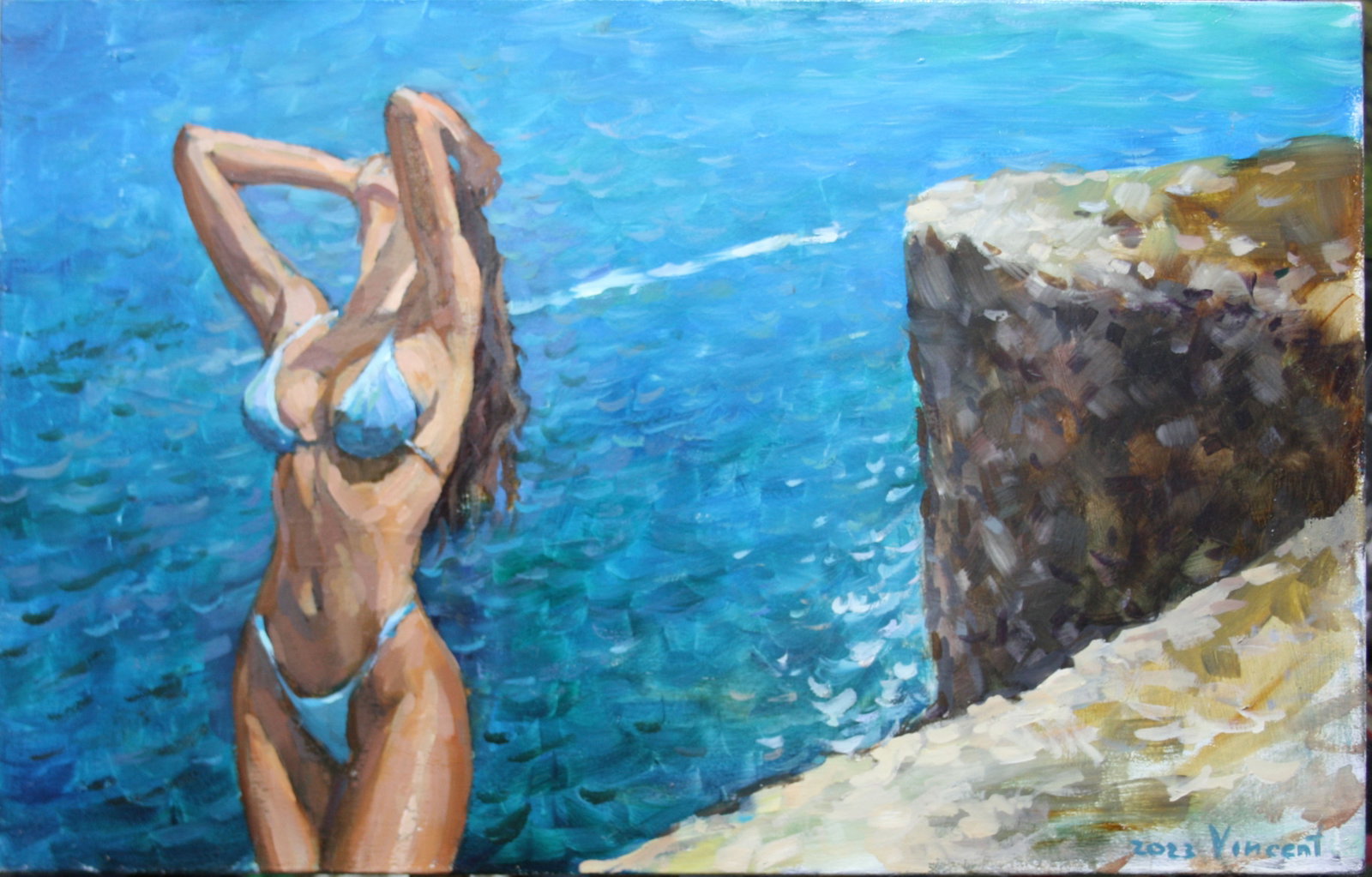 Iliinskiy Igor (Vincent) - The summer: Artist/Title: Iliinskiy Igor (Vincent) - The summer Date: 2023 Medium: oil on canvas Dimensions: 45 x 70 cm Additional Information: Ukrainian painter. Works and lives in Kharkiv (Ukraine). Participate