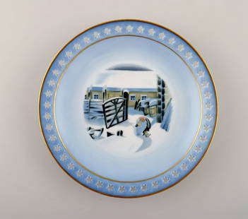 B & G (Bing & Grondahl), Christmas service, Harald Wiberg. Plate.: B & G (Bing & Grondahl), Christmas service, Harald Wiberg. Plate. Measures 17 x 2.5 cm. 1st factory quality, in perfect condition. Stamped. Model Number: 3504/616 Reserve: $42.00 Shipping: Domestic: S
