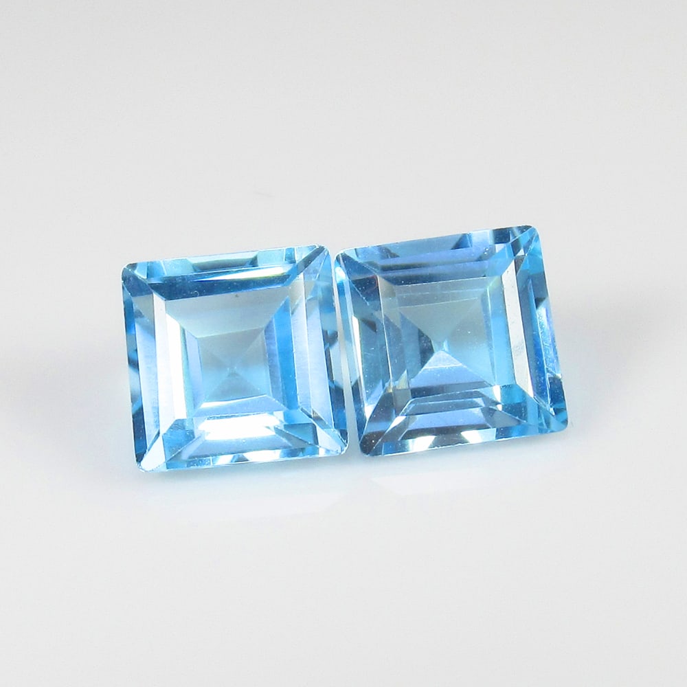 Natural Blue Topaz Pair - 4.34 Ct (1 of 2)