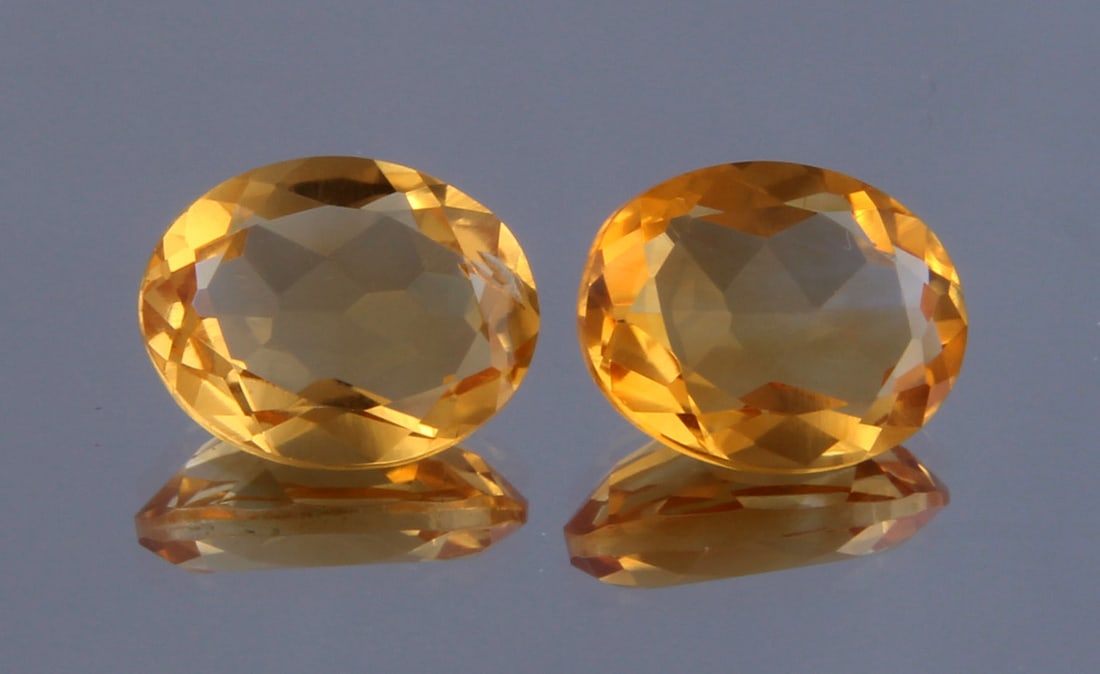 Beautiful " Natural Citrine " 3.32 Cts Natural Citrine Pair (1 of 5)