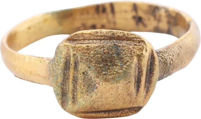 ROMAN PROSTITUTE'S RING, C.100-300 AD, SIZE 9 ¾ (1 of 5)