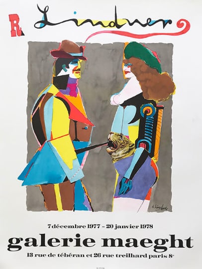 Richard Lindner Poster Lithograph Exposition 1977 (1 of 1)