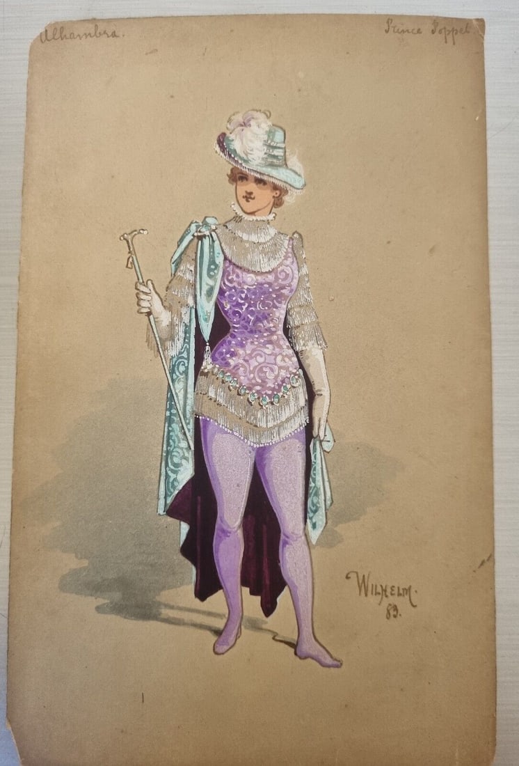 William John Charles Pitcher (1858-1925): Theatre costume design (1 of 5)