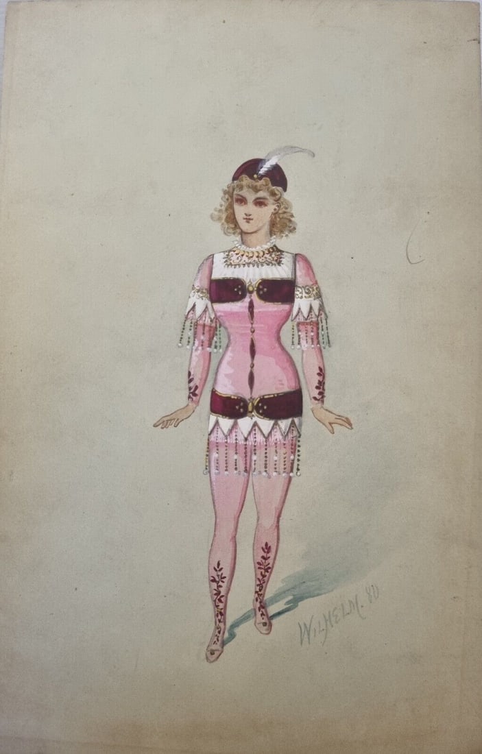 William John Charles Pitcher (1858-1925): Theatre costume design (1 of 10)