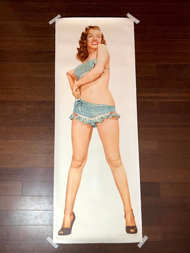 Marilyn Monroe (1952) 21.75" X 61" Commercial Poster LB (1 of 1)