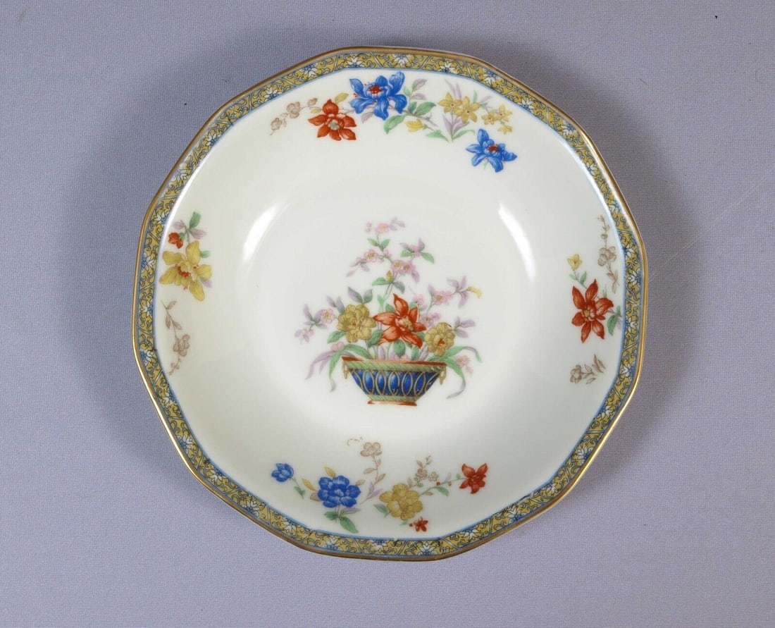 Limoges France Ganga Haviland Cereal Soup Bowl Octagonal Antique 7