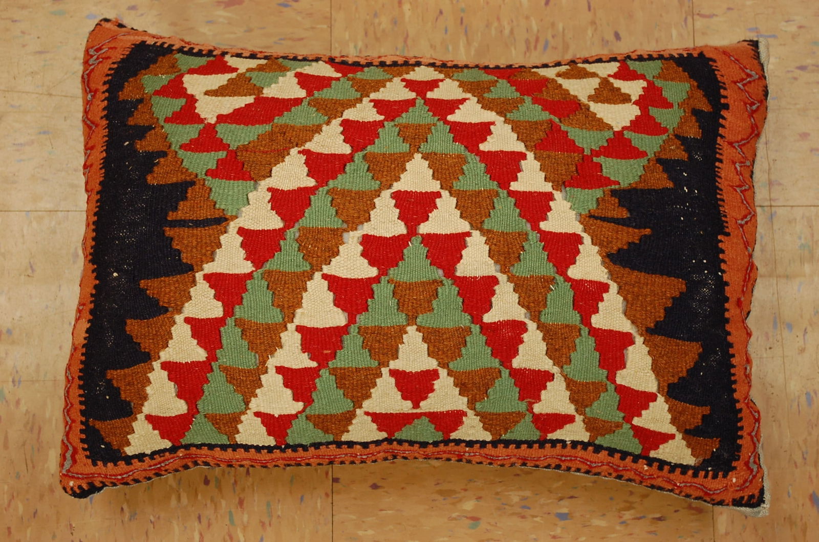 Hand-Made Pillow Cushion Rug 1'6" x 1' 8" (1 of 4)