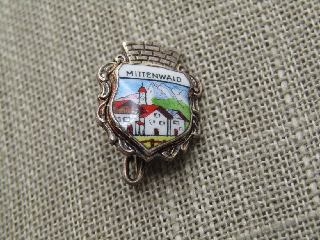 Vintage Mittenwald German Scenic Brooch, 1940's-1950's (1 of 5)