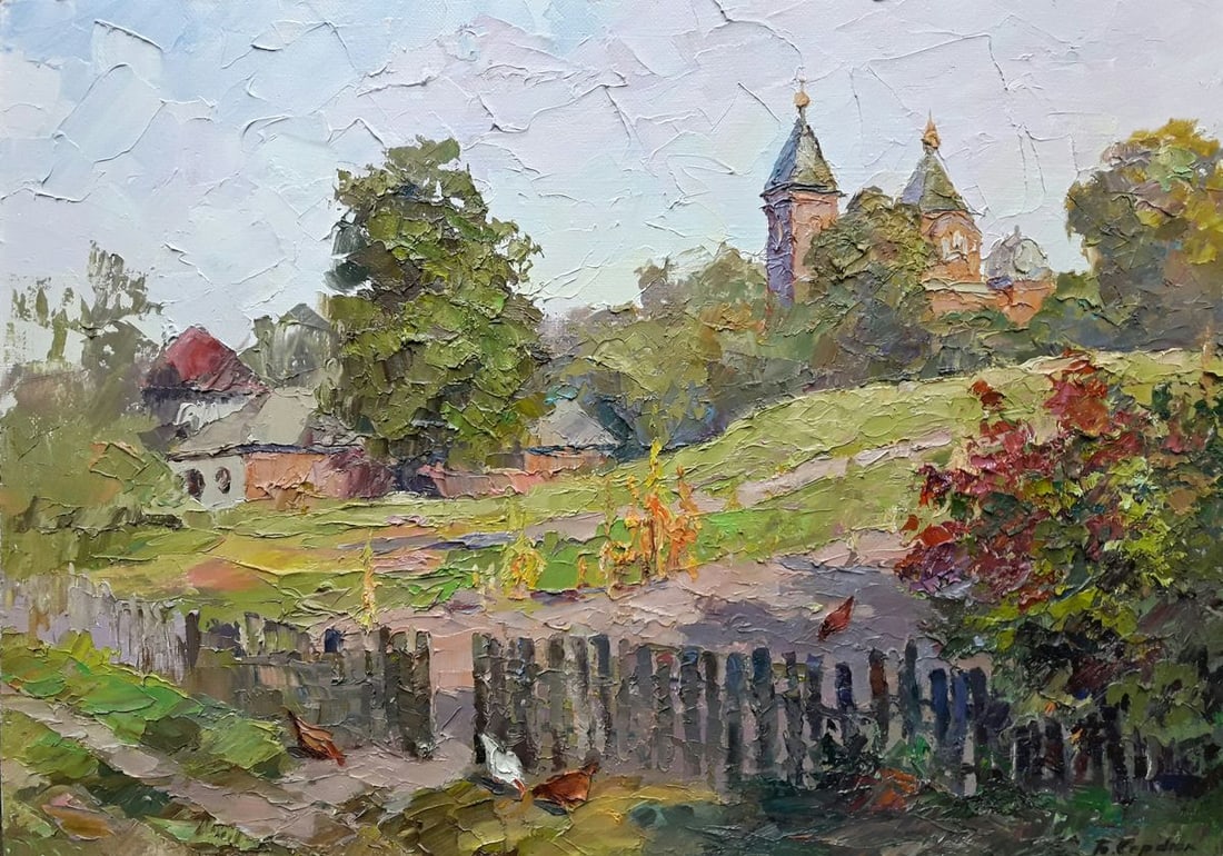 Oil painting Autumn landscape Serdyuk Boris Petrovich (1 of 6)