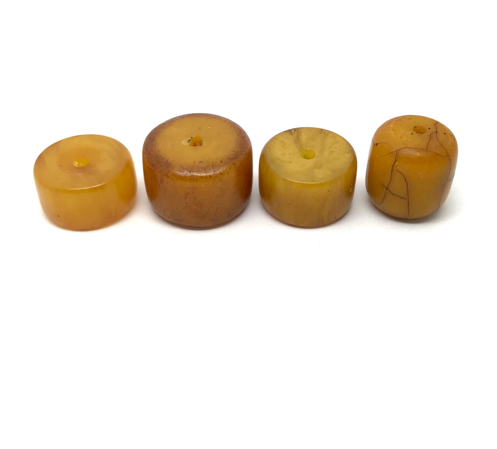 Stunning Amber Bead collection of Barrel shaped beads (1 of 8)