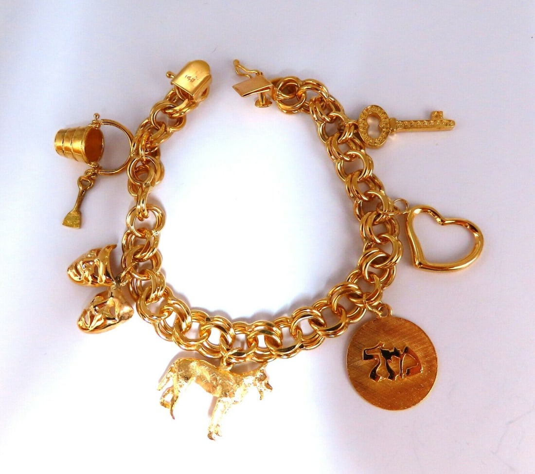 Assorted Lucky Charms Bracelet 14 karat (1 of 4)