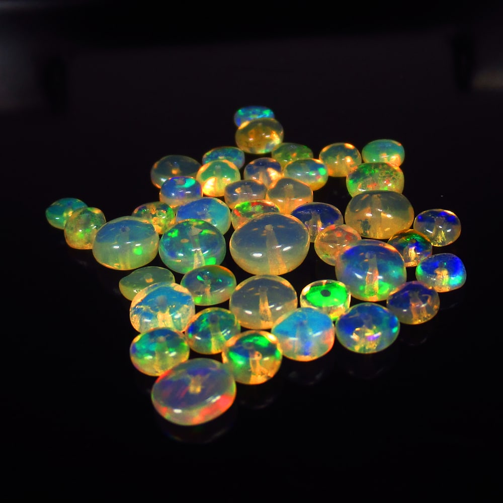 10.21 Ct - Natural Multicolor Opal Beads (1 of 3)