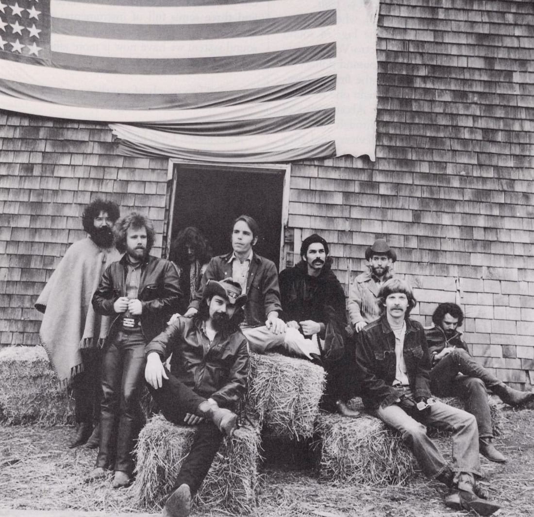 HERB GREENE - The Grateful Dead and The New Riders, c. 1970: Artist:HERB GREENE Print Title: The The Grateful Dead and The New Riders, c. 1970 Medium: Photo-lithograph Printed 1990s in the US Image size (inches) approx. 8.5 x 7” Additional Information: CO