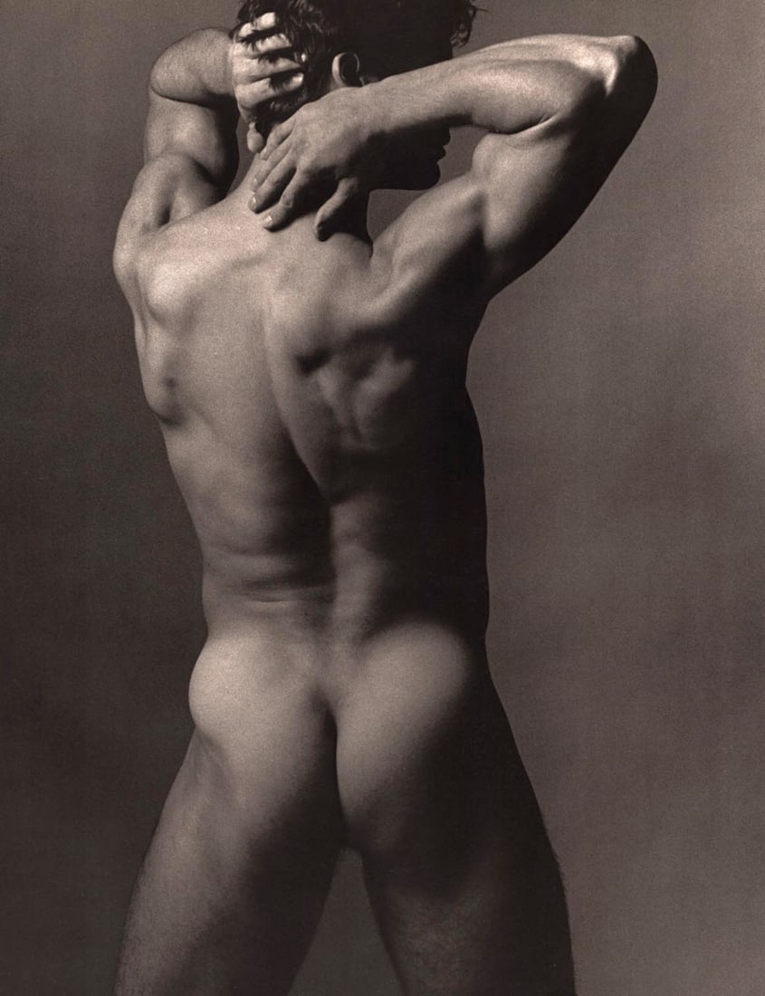 KEN HAAK - Male Figure,1984: Artist: KEN HAAK Print Title: Male Figure,1984 Medium: Tri-tone Photo-lithographs (Limited edition of 5000) Printed in the 1980’s, in the US Image size (inches) approx. 12.5 x 10” Ken Haak
