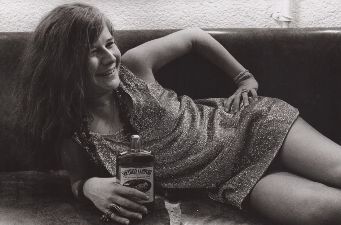 JIM MARSHALL - Janis Joplin, SF, 1968: Artist: JIM MARSHALL Print Title: Janis Joplin, SF, 1968 Printing Date: 1990’s Medium: Duotone Photo-lithograph Printed in: Italy Image Size: approx. 5 x 8” Jim Marshall1936– 2010) w